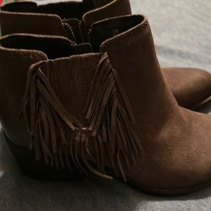 Born fringe booties